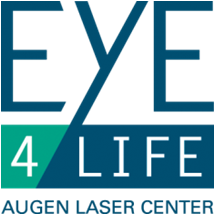 Logo mit dem Schriftzug Eye4Life AG - Augen Laser Center